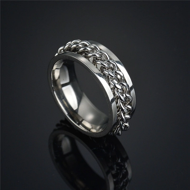 Buy Sterling Silver Curb Chain Ring Online in India - Etsy